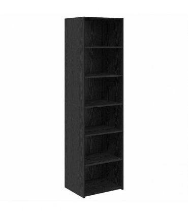 vidaXL Cabinet Black Oak 50 x 41 x 185 cm Engineered Wood