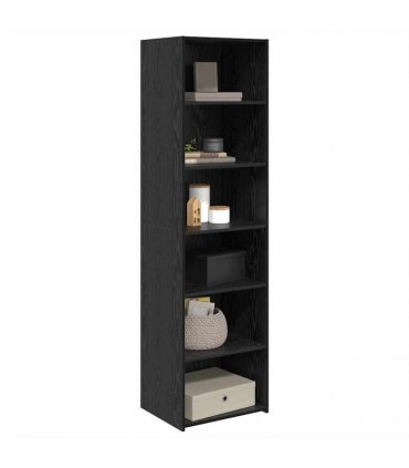 vidaXL Cabinet Black Oak 50 x 41 x 185 cm Engineered Wood