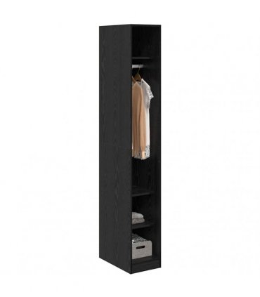 vidaXL Wardrobe Black Oak 30 x 50 x 200 cm
