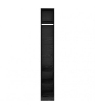 vidaXL Wardrobe Black Oak 30 x 50 x 200 cm