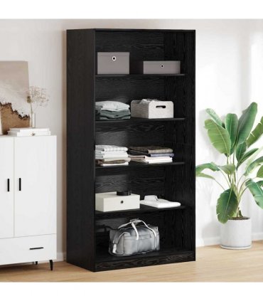 vidaXL Wardrobe Black Oak 100 x 50 x 200 cm