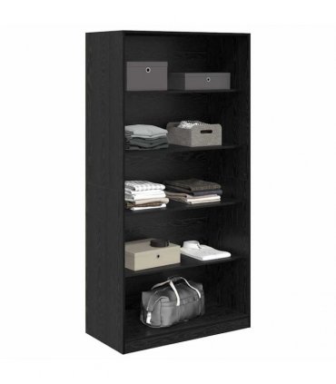 vidaXL Wardrobe Black Oak 100 x 50 x 200 cm