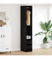 vidaXL Wardrobe Black Oak 30 x 50 x 200 cm