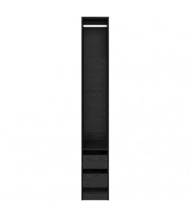 vidaXL Wardrobe Black Oak 30 x 50 x 200 cm