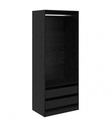 vidaXL Wardrobe Black Oak 80 x 50 x 200 cm