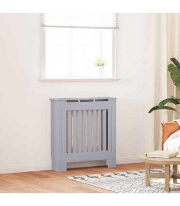vidaXL Radiator Cover Grey 78 x 19 x 81.5cm Engineered Wood