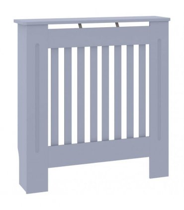 vidaXL Radiator Cover Grey 78 x 19 x 81.5cm Engineered Wood