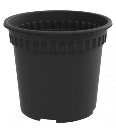 vidaXL Plant Pots 6 pcs Black Plastic
