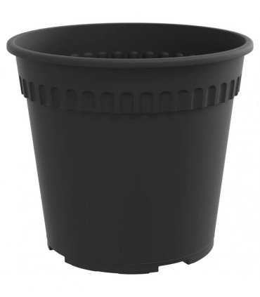 vidaXL Plant Pots 24 pcs Black Plastic