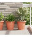 vidaXL Plant Pots 24 pcs Brick Red Ø 34 x 28 cm Plastic