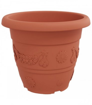 vidaXL Plant Pots 24 pcs Brick Red Ø 39 x 32 cm Plastic