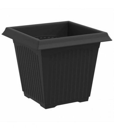 vidaXL Plant Pots 24 pcs Black Plastic
