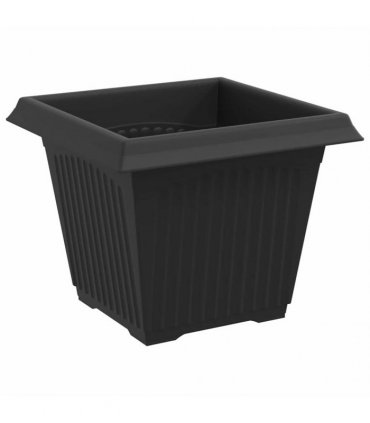 vidaXL Plant Pots 24 pcs Black Plastic