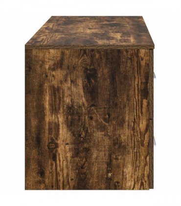 vidaXL Bathroom Cabinet Set 2 pcs Smoked Oak 92.5 x 44.5 x 50 cm