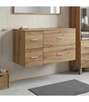 vidaXL Bathroom Cabinet Set 2 pcs Artisan Oak 92.5 x 44.5 x 50 cm