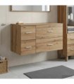 vidaXL Bathroom Cabinet Set 2 pcs Artisan Oak 92.5 x 44.5 x 50 cm