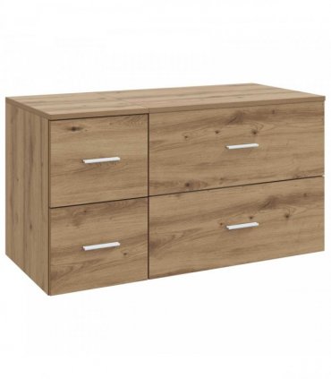 vidaXL Bathroom Cabinet Set 2 pcs Artisan Oak 92.5 x 44.5 x 50 cm