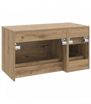 vidaXL Bathroom Cabinet Set 2 pcs Artisan Oak 92.5 x 44.5 x 50 cm