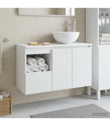 vidaXL Bathroom Cabinet Set 2 pcs White 79.5 x 35 x 80 cm