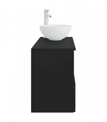 vidaXL Bathroom Cabinet Set 2 pcs Black 79.5 x 35 x 80 cm