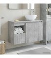 vidaXL Bathroom Cabinet Set 2 pcs Concrete Grey 79.5 x 35 x 80 cm