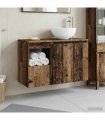 vidaXL Bathroom Cabinet Set 2 pcs Old Wood 79.5 x 35 x 80 cm