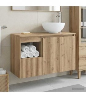 vidaXL Bathroom Cabinet Set 2 pcs Artisan Oak 79.5 x 35 x 80 cm