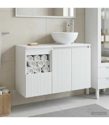 vidaXL Bathroom Cabinet Set 2 pcs White 79.5 x 41 x 80 cm