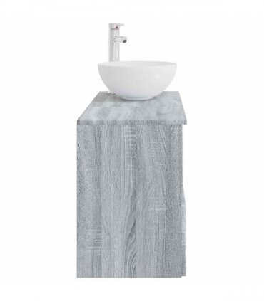 vidaXL Bathroom Cabinet Set 2 pcs Grey Sonoma 79.5 x 41 x 80 cm