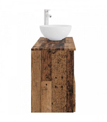 vidaXL Bathroom Cabinet Set 2 pcs Old Wood 79.5 x 41 x 80 cm
