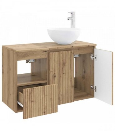 vidaXL Bathroom Cabinet Set 2 pcs Artisan Oak 79.5 x 41 x 80 cm