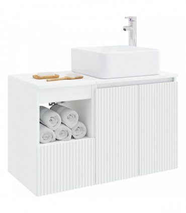 vidaXL Bathroom Cabinet Set 2 pcs White 79.5 x 41 x 80 cm