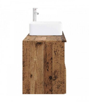 vidaXL Bathroom Cabinet Set 2 pcs Old Wood 79.5 x 41 x 80 cm