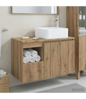 vidaXL Bathroom Cabinet Set 2 pcs Artisan Oak 79.5 x 41 x 80 cm