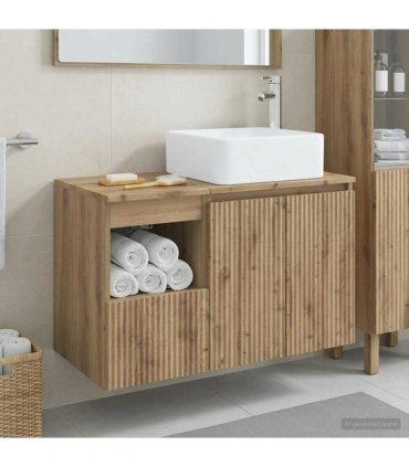 vidaXL Bathroom Cabinet Set 2 pcs Artisan Oak 79.5 x 41 x 80 cm
