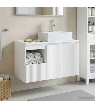 vidaXL Bathroom Cabinet Set 2 pcs White 79.5 x 41 x 79.5 cm