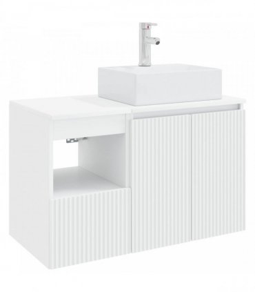 vidaXL Bathroom Cabinet Set 2 pcs White 79.5 x 41 x 79.5 cm