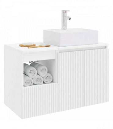 vidaXL Bathroom Cabinet Set 2 pcs White 79.5 x 41 x 79.5 cm