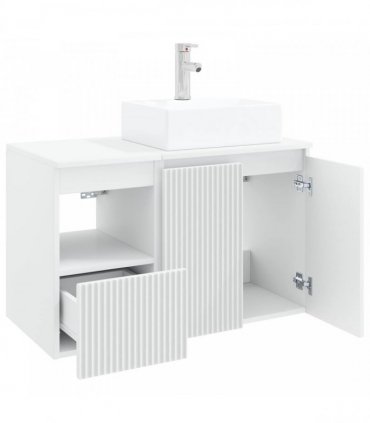 vidaXL Bathroom Cabinet Set 2 pcs White 79.5 x 41 x 79.5 cm