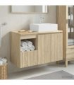 vidaXL Bathroom Cabinet Set 2 pcs Sonoma Oak 79.5 x 41 x 79.5 cm