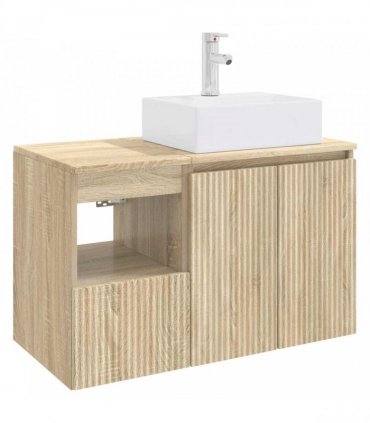 vidaXL Bathroom Cabinet Set 2 pcs Sonoma Oak 79.5 x 41 x 79.5 cm