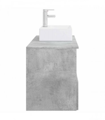 vidaXL Bathroom Cabinet Set 2 pcs Concrete Grey 79.5 x 41 x 79.5 cm