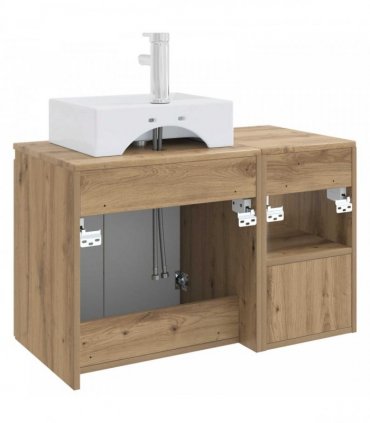 vidaXL Bathroom Cabinet Set 2 pcs Artisan Oak 79.5 x 41 x 79.5 cm