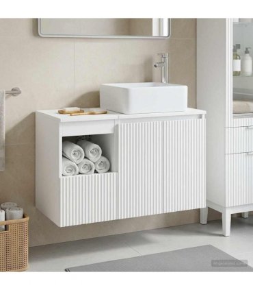 vidaXL Bathroom Cabinet Set 2 pcs White 83 x 35 x 80 cm