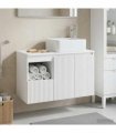 vidaXL Bathroom Cabinet Set 2 pcs White 83 x 35 x 80 cm