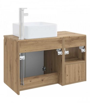 vidaXL Bathroom Cabinet Set 2 pcs Artisan Oak 83 x 35 x 80 cm