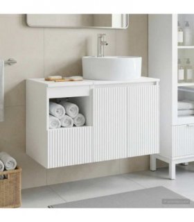 vidaXL Bathroom Cabinet Set 2 pcs White 79.5 x 44.5 x 82 cm