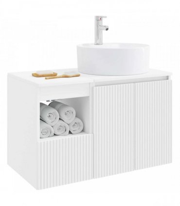 vidaXL Bathroom Cabinet Set 2 pcs White 79.5 x 44.5 x 82 cm