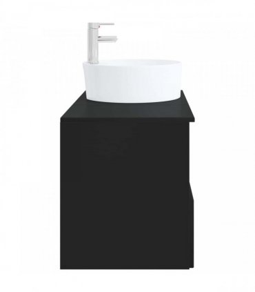 vidaXL Bathroom Cabinet Set 2 pcs Black 79.5 x 44.5 x 82 cm