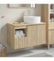 vidaXL Bathroom Cabinet Set 2 pcs Sonoma Oak 79.5 x 44.5 x 82 cm